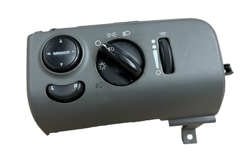 00 2000 Dodge Caravan Headlight Head Light Side View Mirror Control Switch Gray