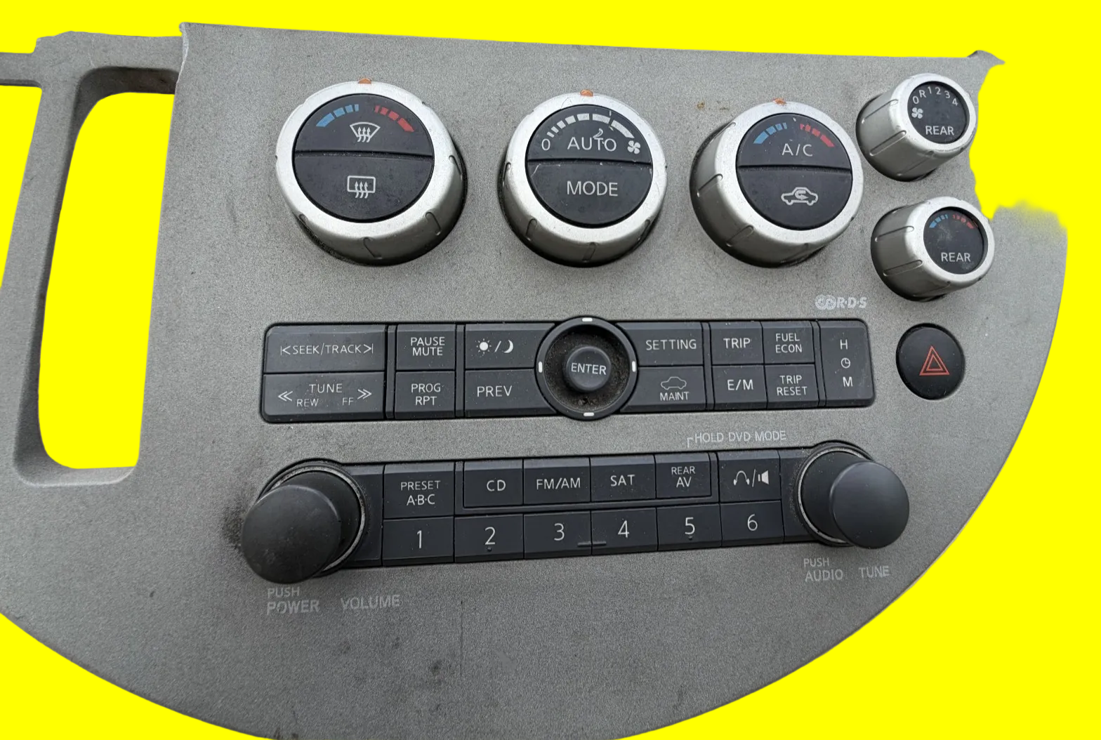 2004-2005 04 05 Nissan Quest Climate Control Trim Panel Bezel 27500 ZF200