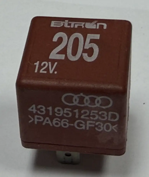 Multi-Purpose Multifunction 5-Pin Relay 12V 431951253D Brown for Audi