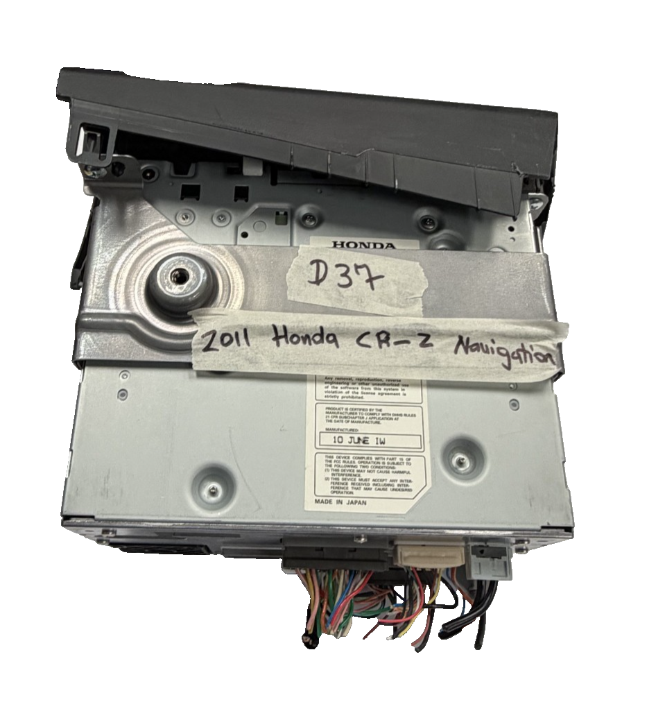 2011 Honda CR-Z Dash Mounted Navigation Info GPS Screen with Hazard Switch