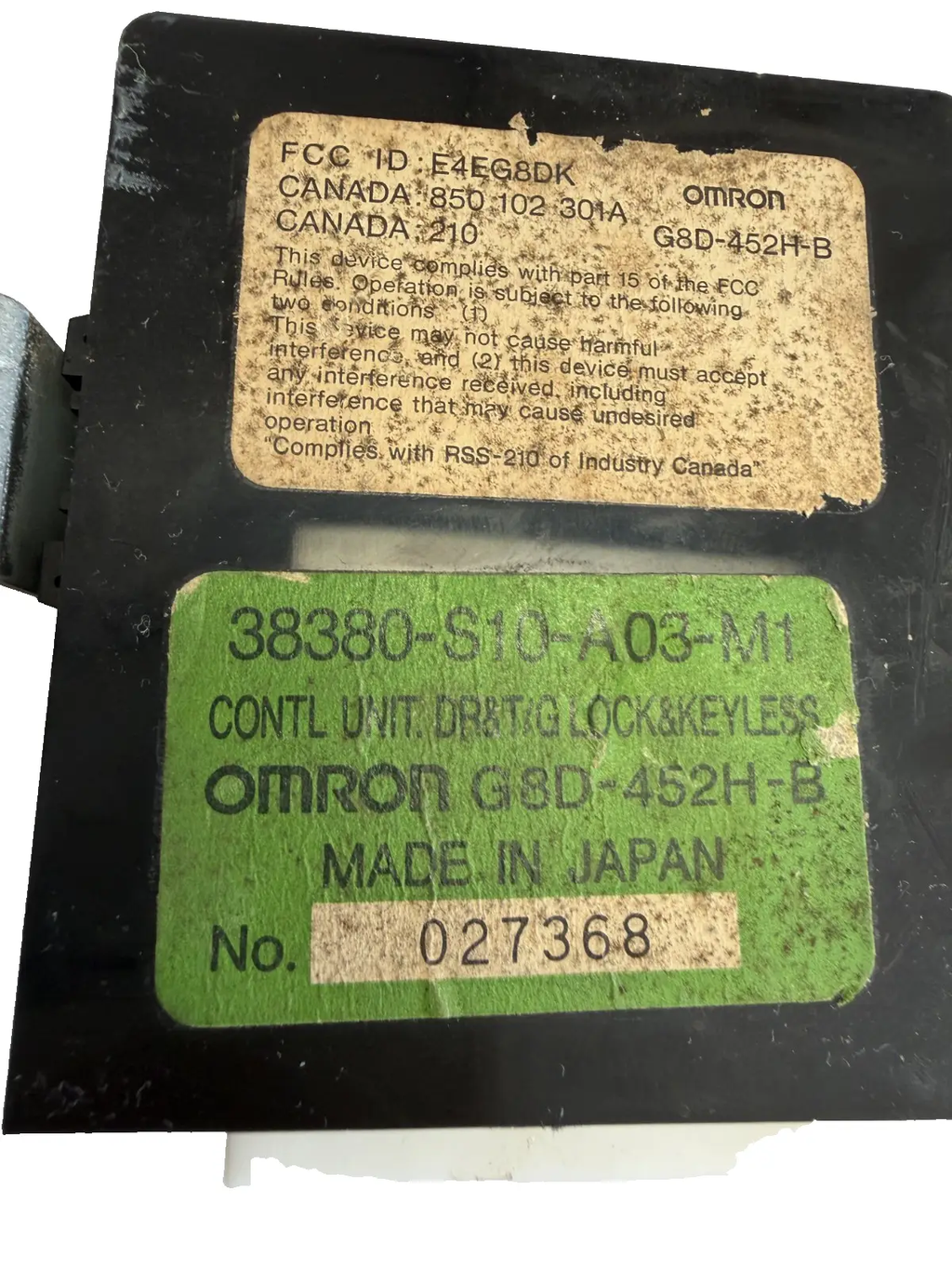 Door Control Keyless Entry Module 38380 S10 A03 M1 fits 97-01 Honda CRV by Omron