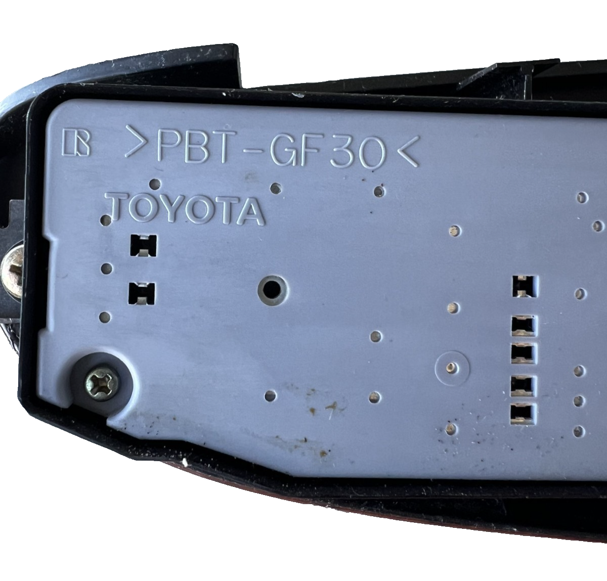 04-10 Toyota Sienna Front Left Side Door Armrest with Master Switch Woodgrain