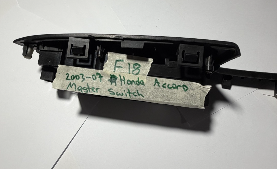 03-07 Honda Accord Left Driver Master Power Window Control Switch Black