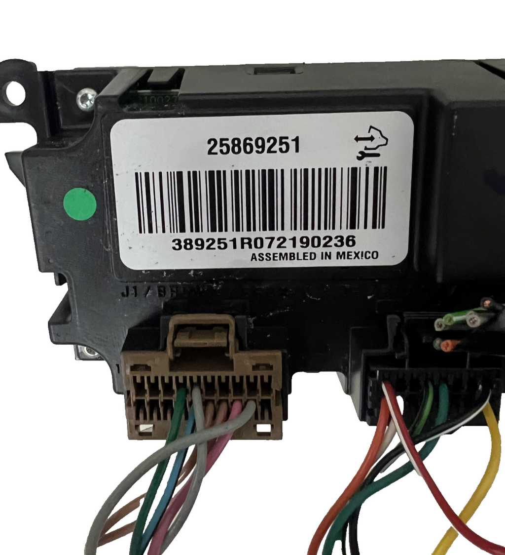 2007-2012 GMC Acadia Heater AC Air Temperature Climate Control Switch 25869251