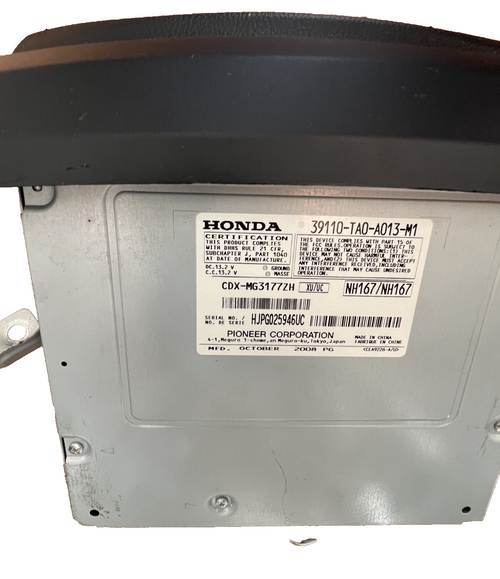 2008-2012 Honda Accord 6 Compact Disc Changer CD Player OEM 39110-TA0-A013-M1