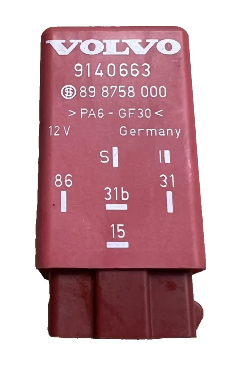 Intermittent Wiper Relay 9140663 Red fits Volvo 850 960 C70 S70 S90 V70 by Volvo