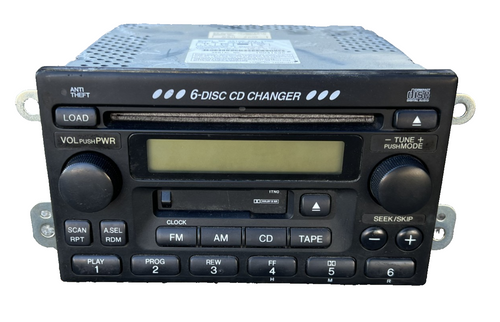 Radio Stereo 6 Disc Changer AM FM CD Player 39100 S9A A200 fits 99-06 Honda CRV