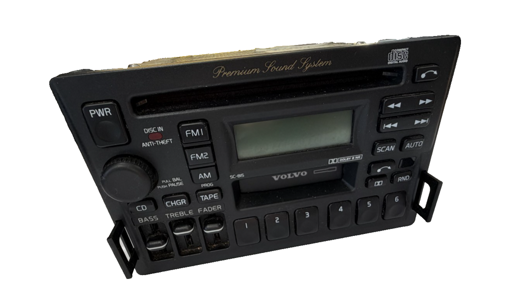 1996 1997 Volvo 960 CD Cassette Radio Receiver 12V 3533713 1, SC-815 Black