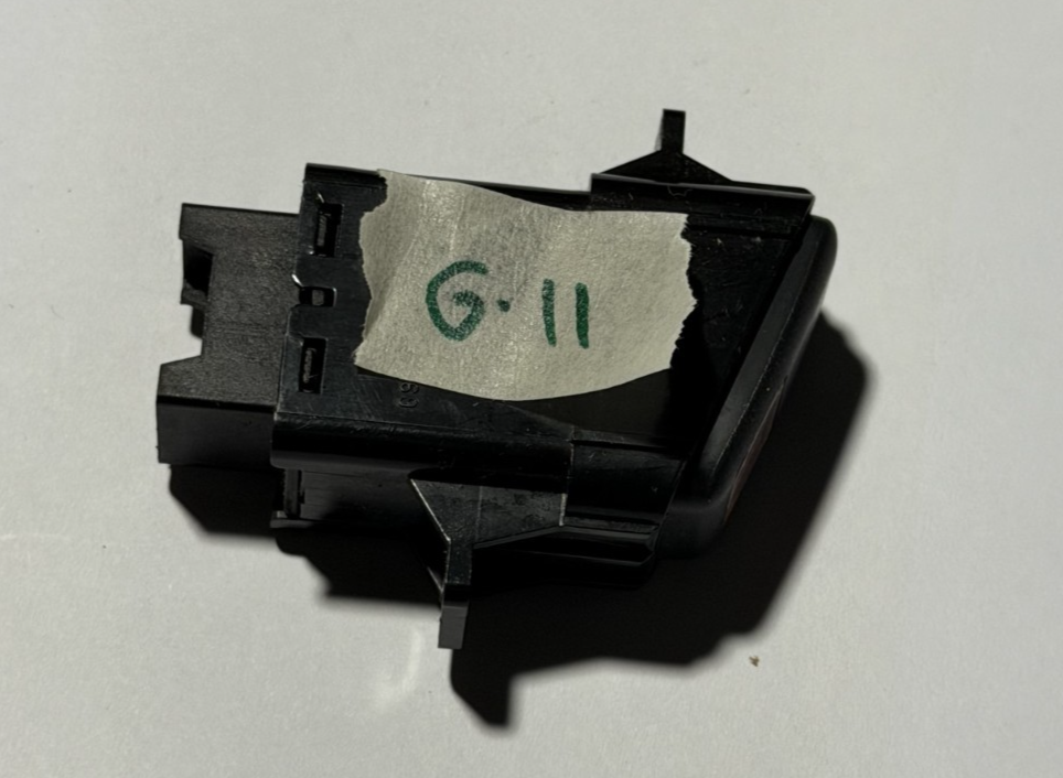1997-2001 Honda CRV Emergency Hazard Light Switch Button M11769 Black