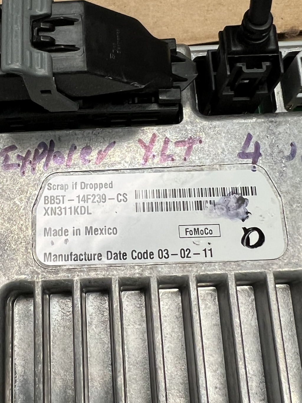 2011-2014 Ford Explorer Radio Info Display Screen with Module BB5T 14F239 CS