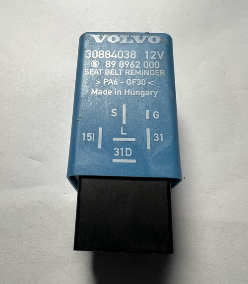 2000 2001 2002 Volvo S40 Seat Belt Reminder Relay OEM 30884038, 89 8962 000