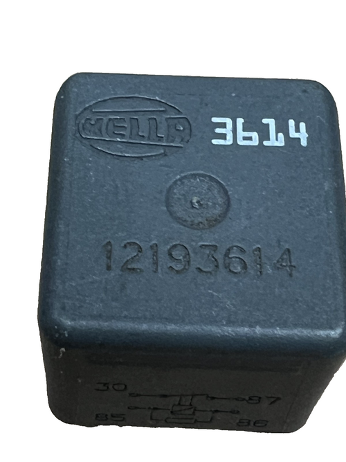 Hella GM 4-Pin Headlamp Headlight Head Light Relay OEM 12193614 Black