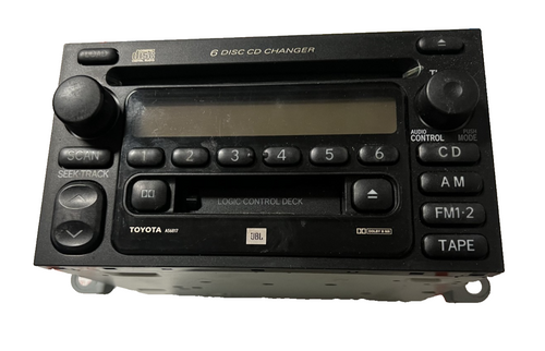 2000 2001 2002 2003 Toyota Sequoia JBL Radio Tape 6-Disc CD Player 86120 08130
