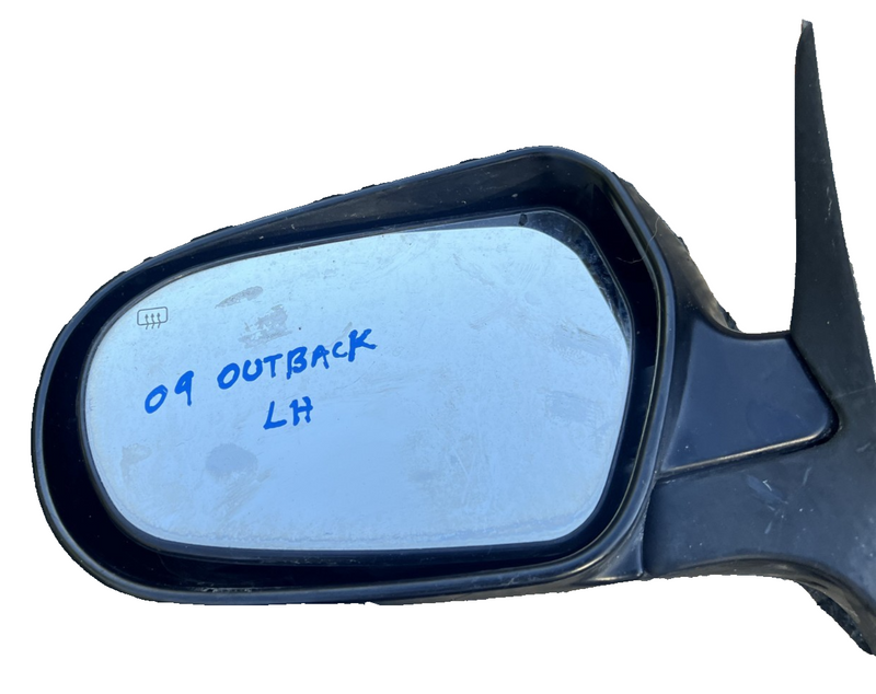 2005-2009 Subaru Outback Front Left LH Side View Mirror Heated Power Black