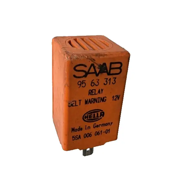 91-94 Saab 900 Chime Style Ignition Key Seat Belt Black Warning Relay 95 63 313 by Saab