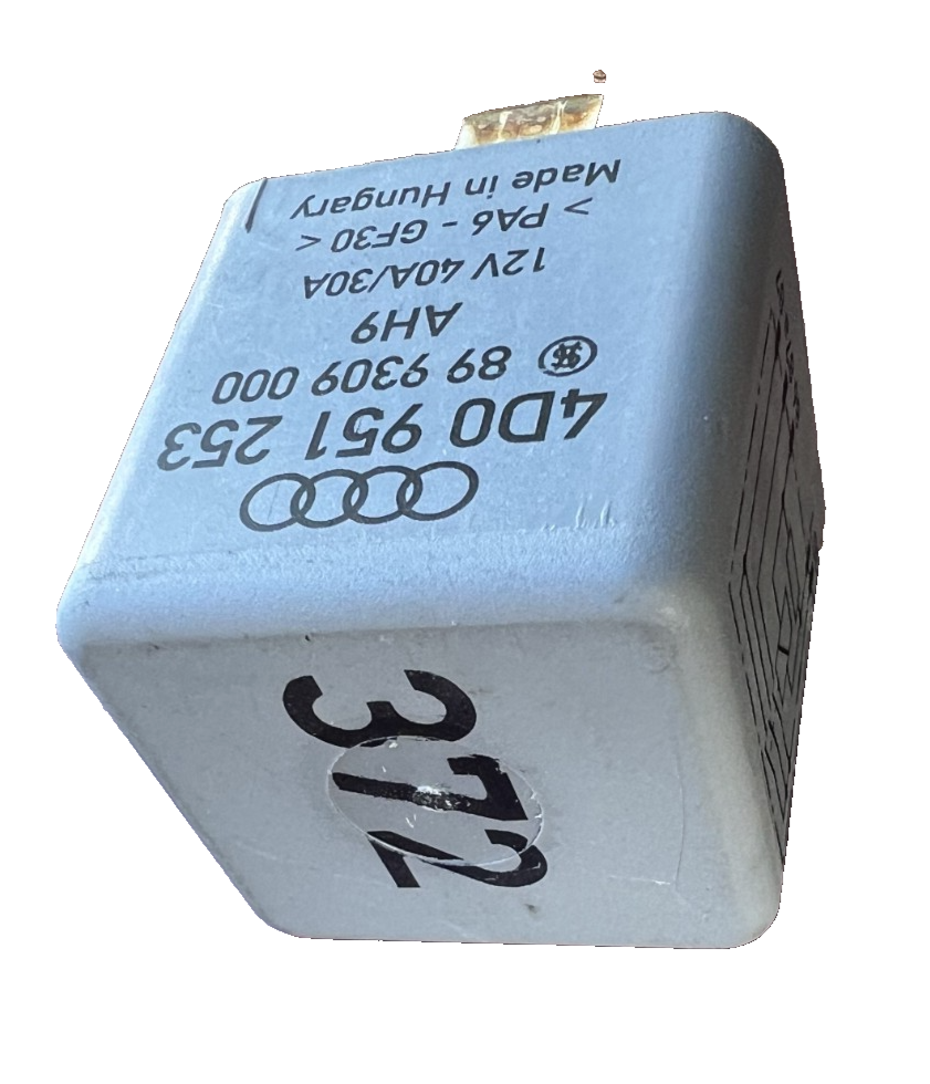 Fuel Pump Relay 12V 40A 30A 4D0 951 253, 89 9309 000 for 1992-2004 Audi S4 S6 A4