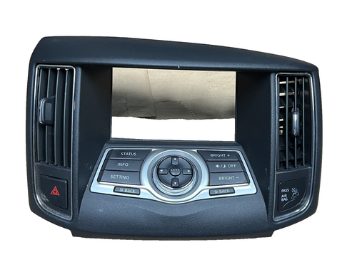 2009-2014 Nissan Maxima Radio Control Panel Bezel Trim OEM 9N00B-210451