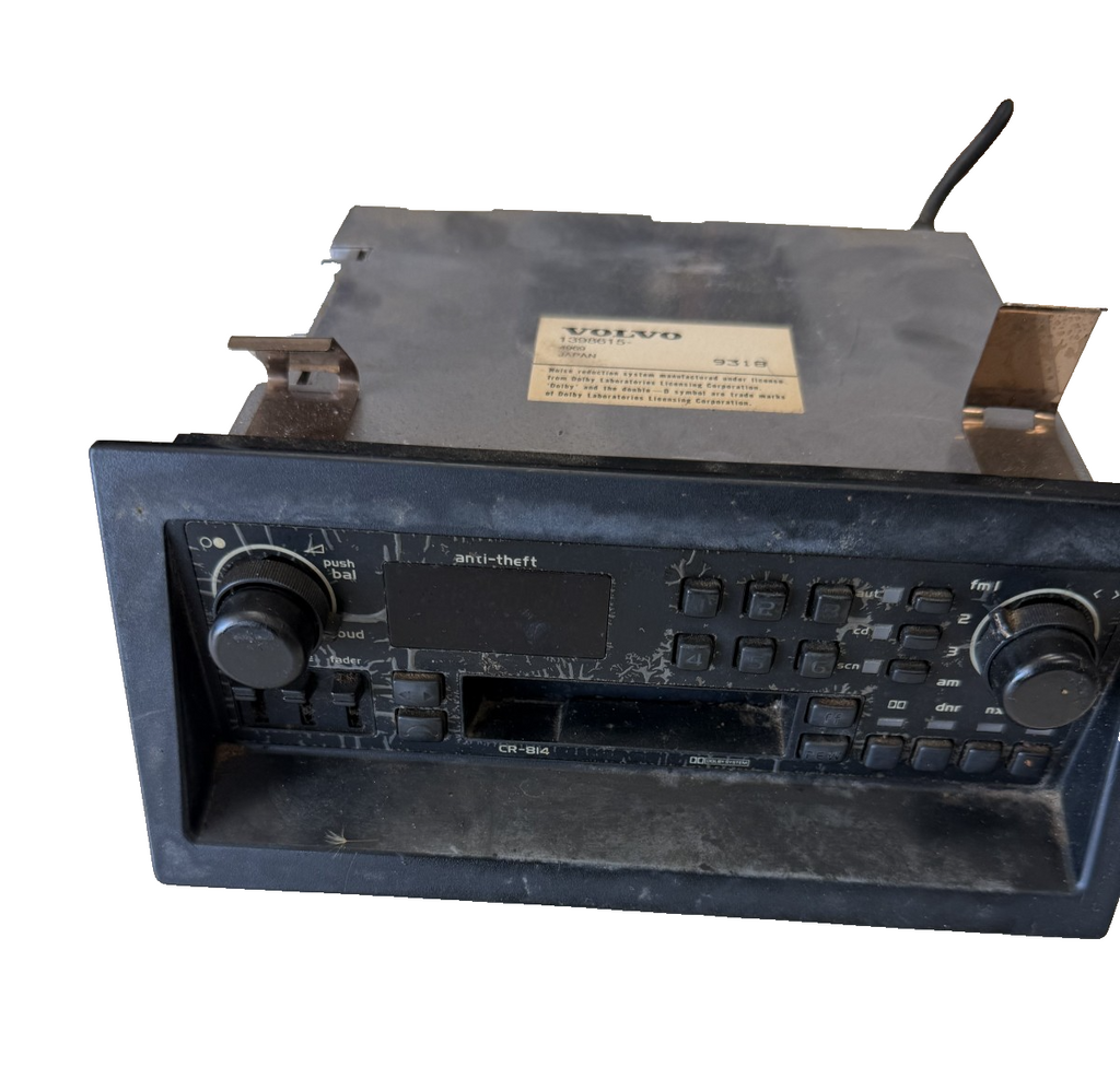1993-1997 Volvo 740 940 Radio Cassette Player Receiver 1398615 4969 Black by Volvo