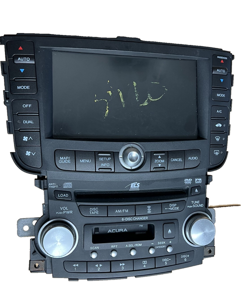 04-06 Acura TL Screen Display Navigation Radio Climate Control 39100 SEP A410