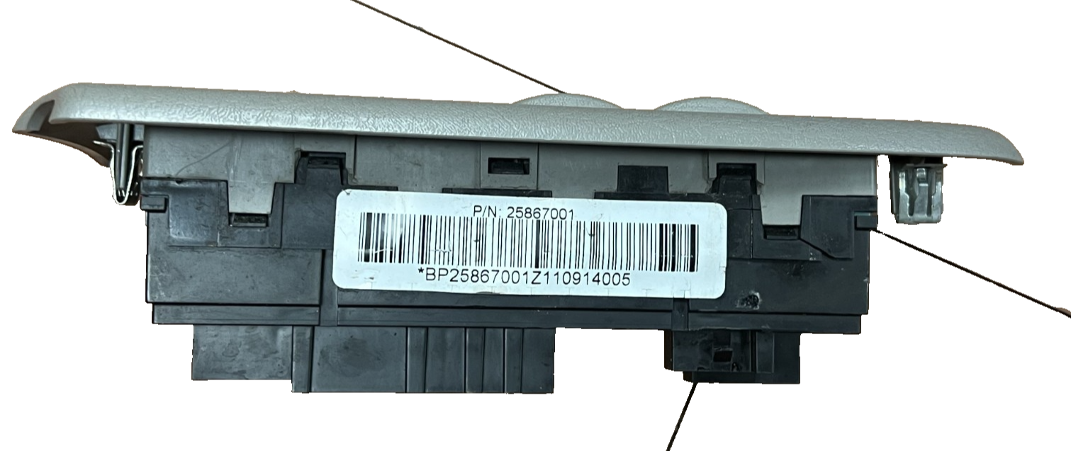 06-09 Chevrolet Trailblazer Master Driver Power Window Switch Left 25867001