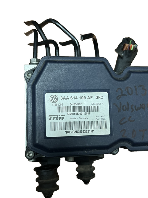 2011-2017 Volkswagen CC Anti-Lock ABS Brake Pump Module Assembly 3AA 614 109 AF