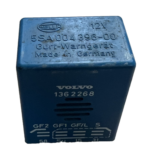 1975-1982 Volvo 260 Seat Belt Reminder Relay 1362268, 5SA 004 396 00 Blue