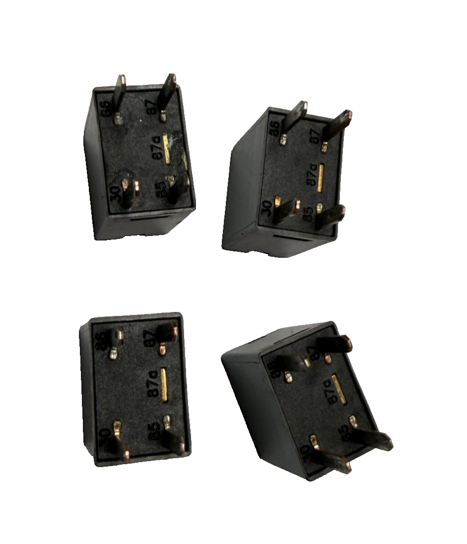 4 Pack Omron 4-Pin Prong AC Compressor Relay 12088567 Gray fits Chevrolet by Omron