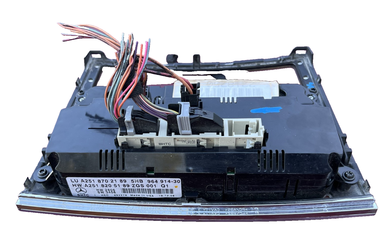 2007-2012 Mercedes X164 GL450 AC Heater Climate Control Switch Trim Panel OEM