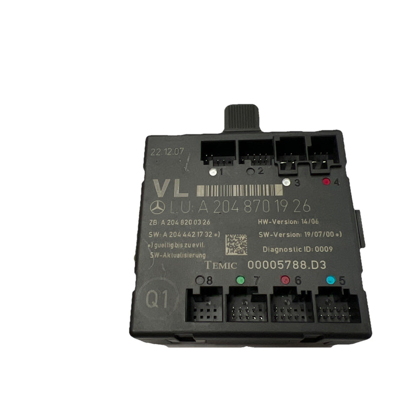 2008-2018 Mercedes W204 C300 E400 CLS550 Door Control Module Front Left Side
