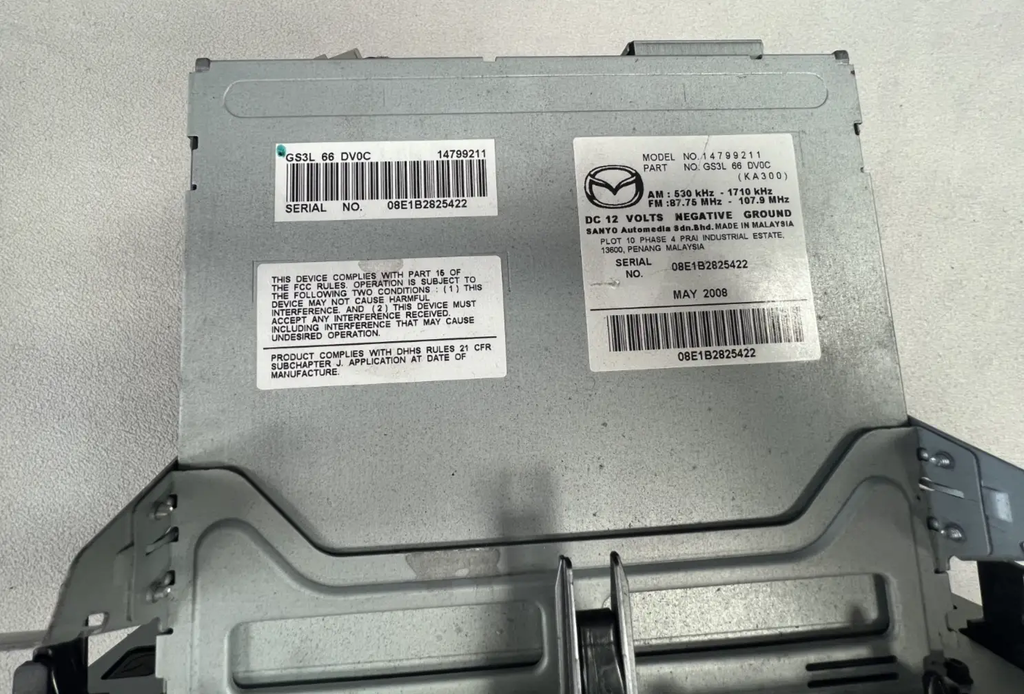 2009-2010 09 10 Mazda 6 Navigation Radio Receiver GS3L 66 DV0C, 14799211 by Mercedes-Benz
