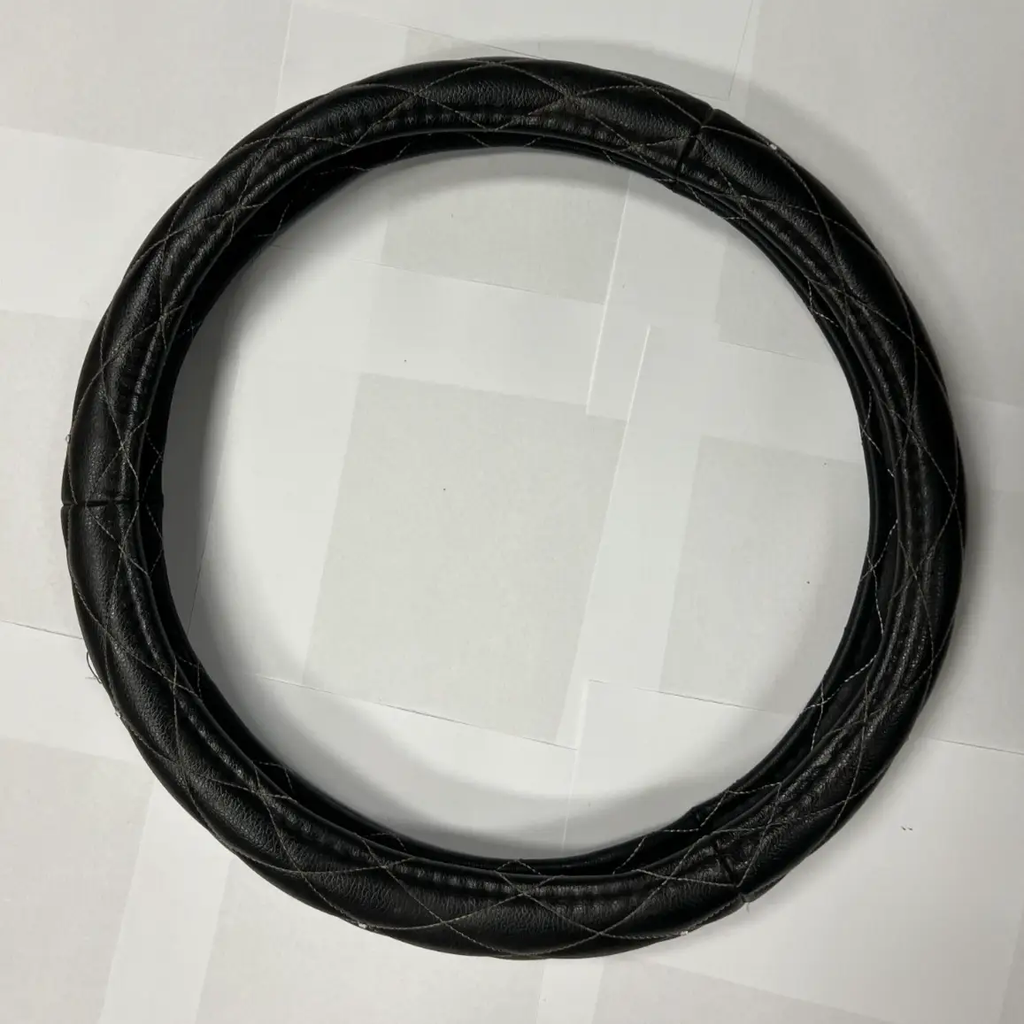 Steering Wheel Cover Diamond Like Pattern Black for Steering Wheel Protection by Unbranded