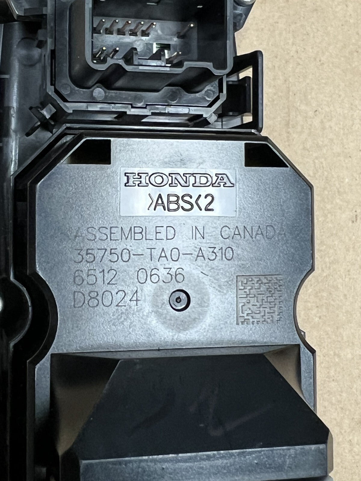 2008-2012 Honda Accord Master Window Lock Switch Left LH 35750-TA0-A310