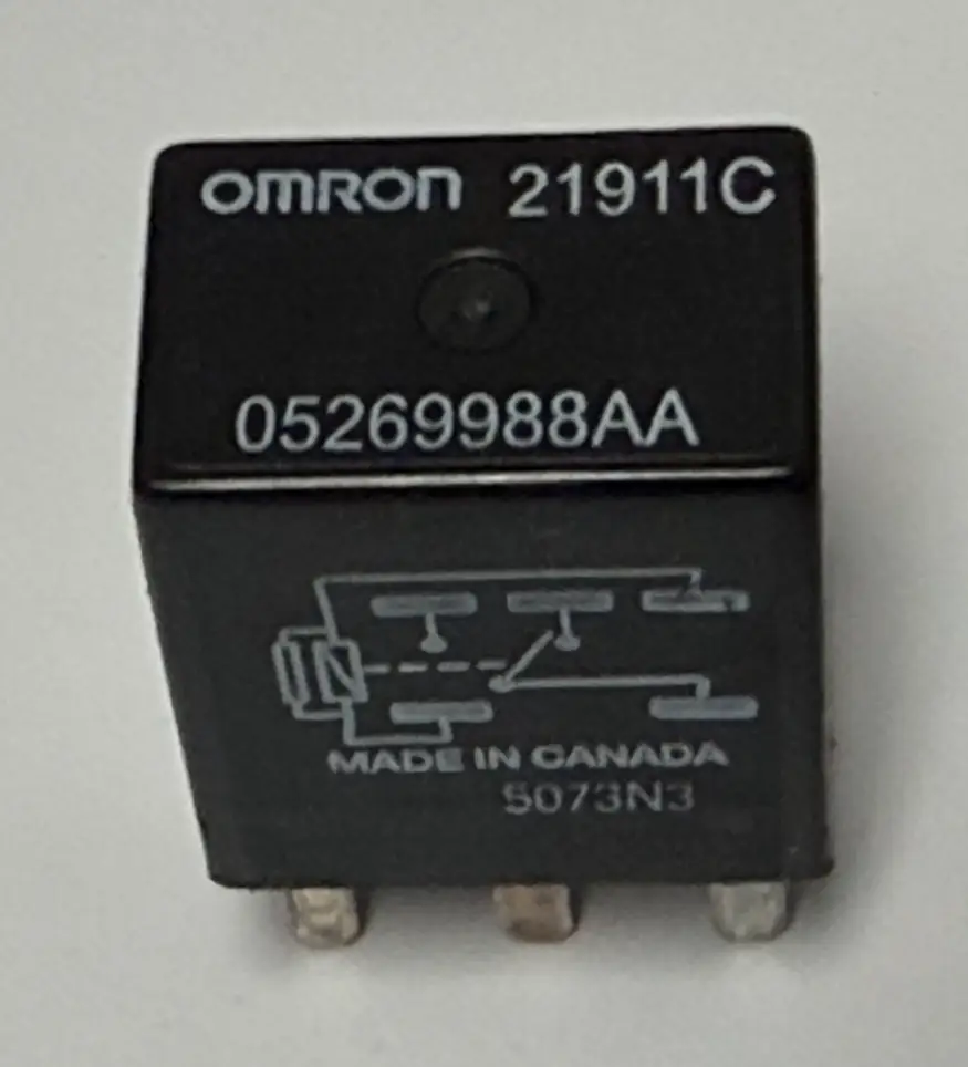Omron 5 Pin Micro Relay 05269988AA Black fits 2006-2019 Dodge Charger by Omron