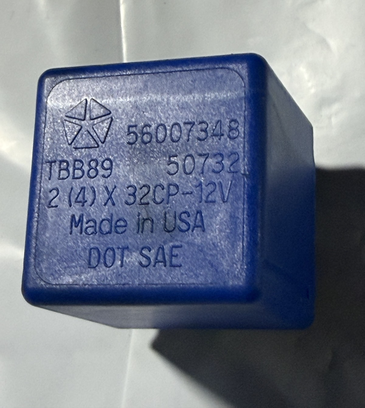 1997-2001 Dodge Ram 1500 2500 3500 Turn Signal Flasher Relay 56007348 Blue