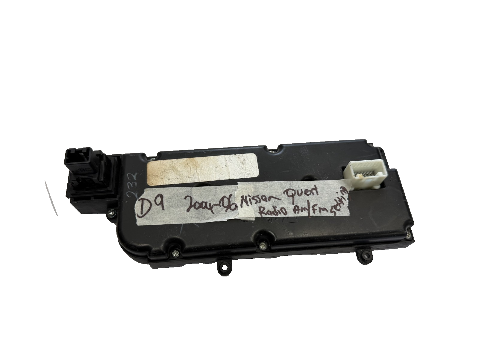 Audio Equipment Radio Control Panel Black fits 2004 2005 2006 Nissan Quest