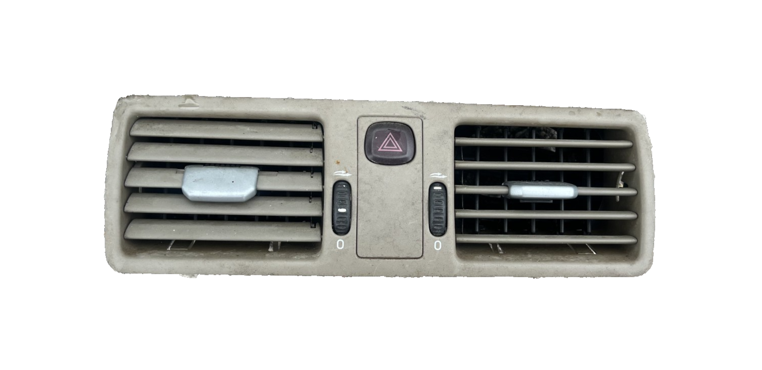 2003-2006 Volvo XC90 Dash Center Air Double Vent Grill Trim with Hazard Switch