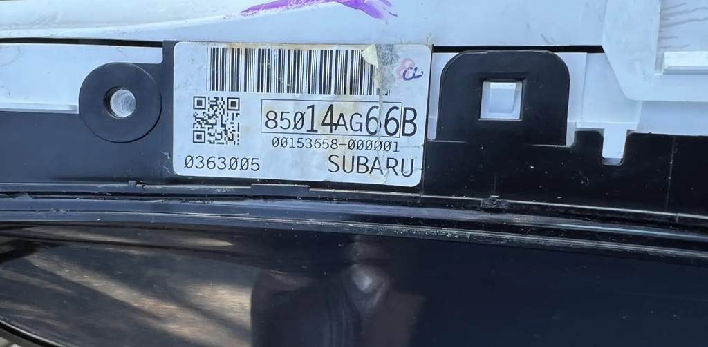 2009 Subaru Legacy Speedometer Instrument Cluster Dash Panel Gauge 85014AG66B by Subaru