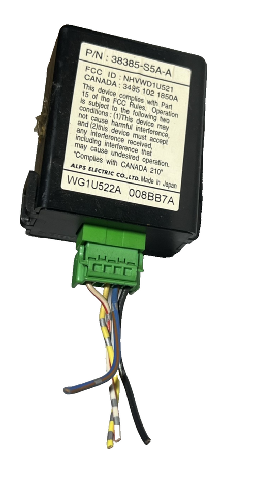 01-05 Honda Civic Keyless Entry Receiver Module 38385 S5A A, 008BB7A, WG1U522A