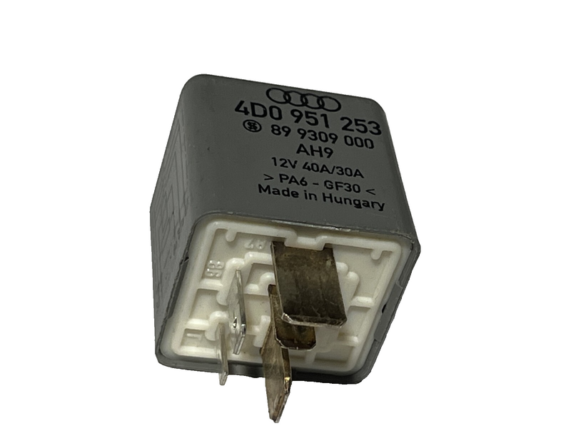 1992-2004 Audi S4 S6 A4 Fuel Pump Relay 12V 40A 30A OEM 4D0 951 253 Gray