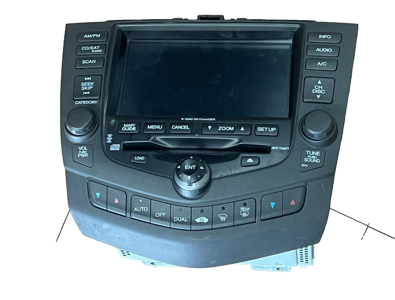 2003-2007 Honda Accord Radio Stereo AUX CD Player Navigation 39051 SDA L410 M1