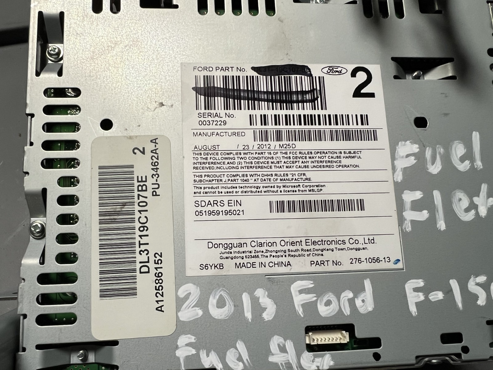 13 2013 Ford F150 AM FM Radio SAT MP3 Disc CD Player Receiver OEM DL3T19C107BE