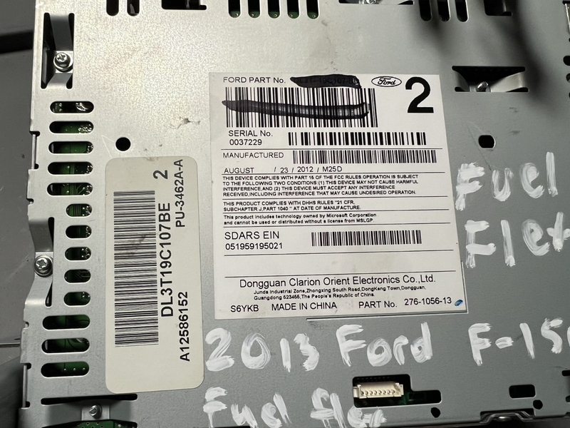 13 2013 Ford F150 AM FM Radio SAT MP3 Disc CD Player Receiver OEM DL3T19C107BE