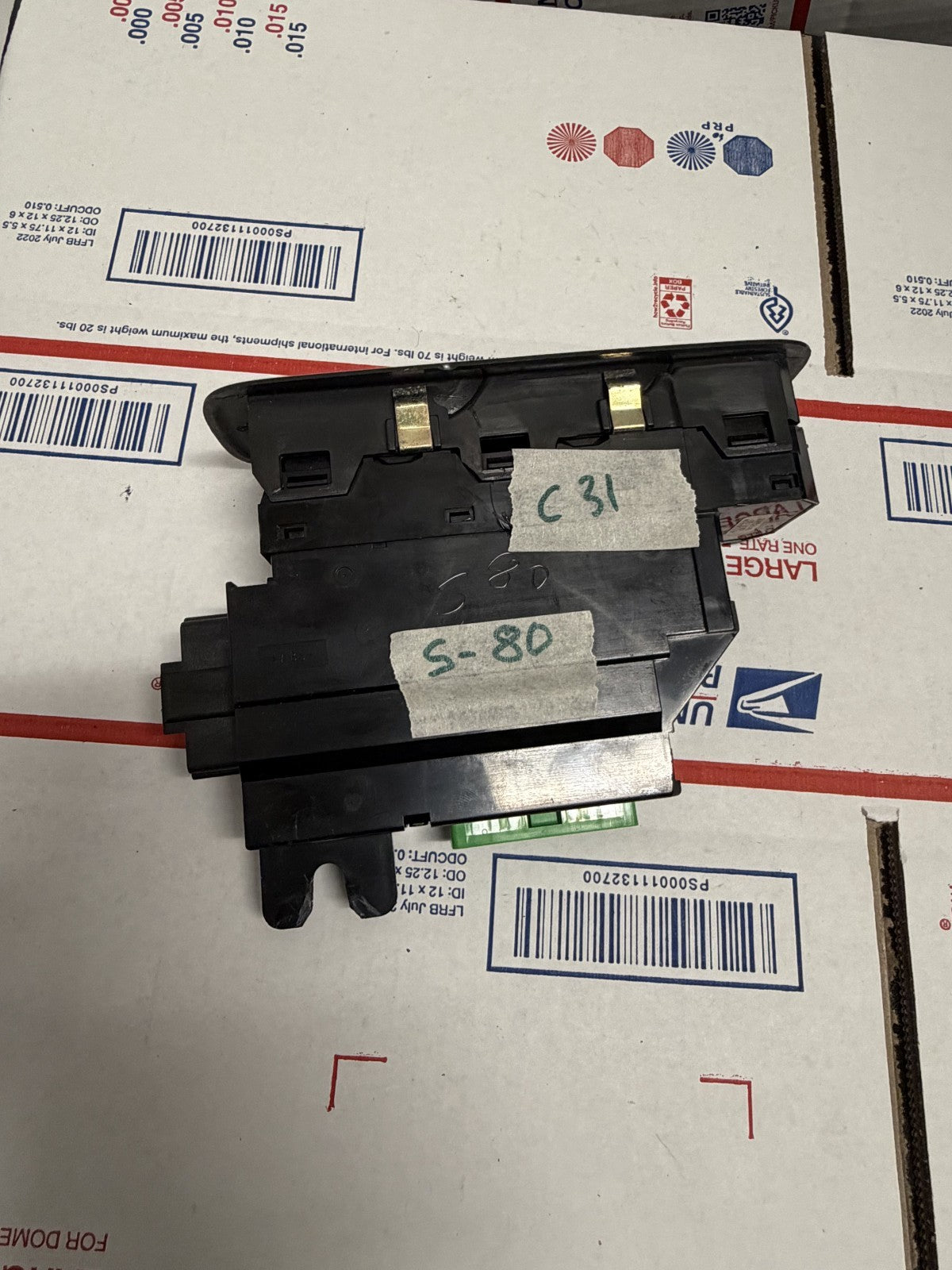 99-04 Volvo S80 Master Door Window Switch Left LH Side 30658146, MD16120 0131