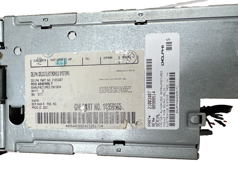 2005-2006 GMC Envoy Radio AM FM CD Player Receiver OEM 10359565, 21003407