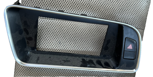 2009-2014 Audi Q5 Center Dash Radio Bezel with Hazard Switch 8R1 857 186 N 3Q7