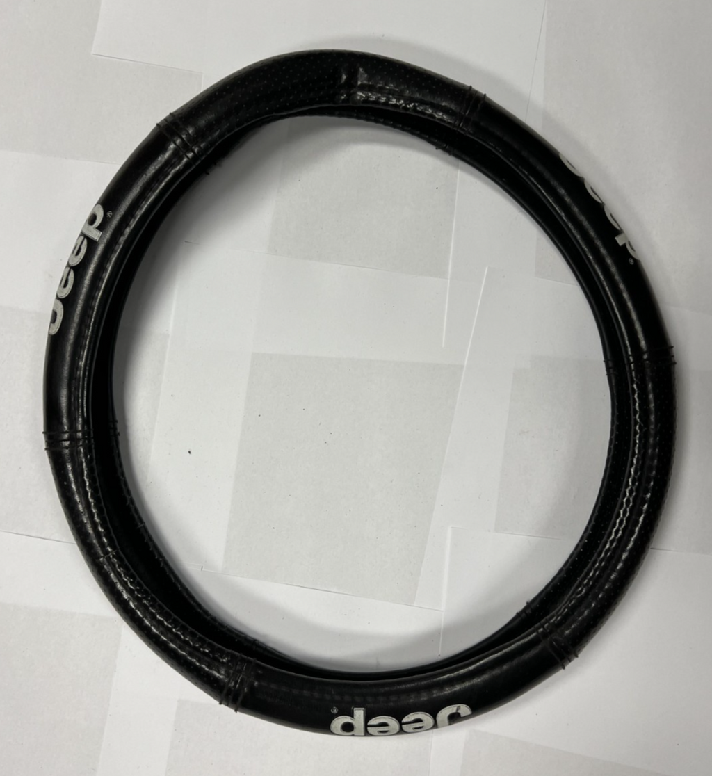 Jeep Steering Wheel Cover Synthetic Black for Car Truck SUV