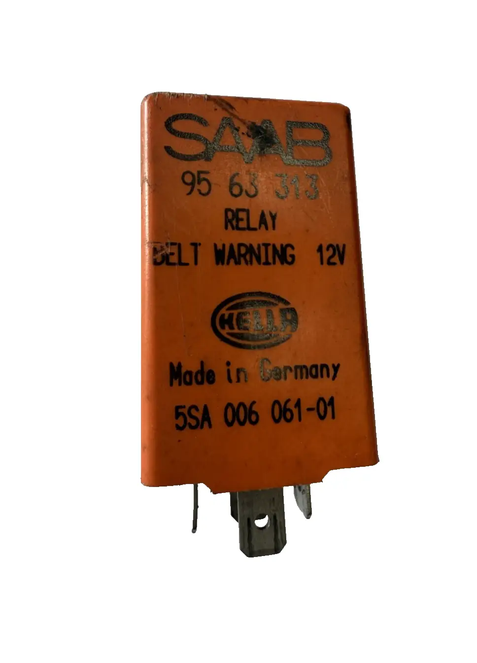 91-94 Saab 900 Chime Style Ignition Key Seat Belt Black Warning Relay 95 63 313 by Saab