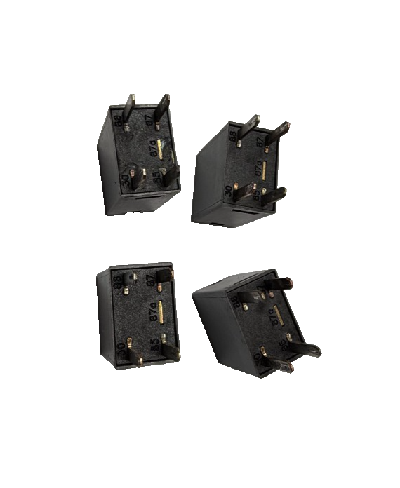 4 Pack Omron 4-Pin Prong AC Compressor Relay 12088567 Gray fits Chevrolet by Omron