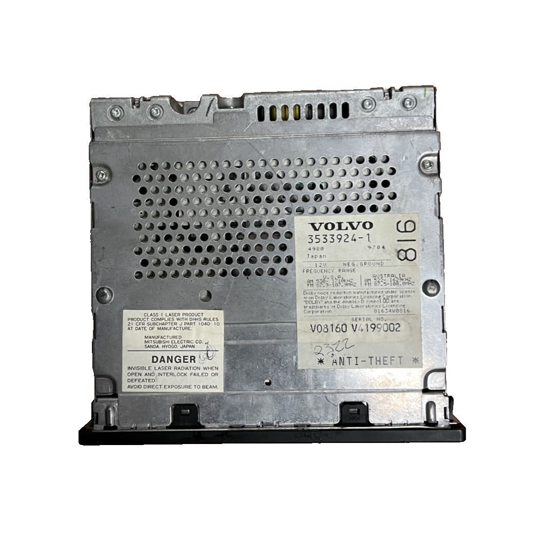 1997-2004 Volvo 850 V70 S70 Radio AM FM CD Cassette Player OEM 3533924-1