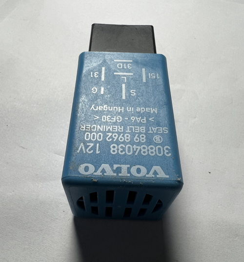 2000 2001 2002 Volvo S40 Seat Belt Reminder Relay OEM 30884038, 89 8962 000
